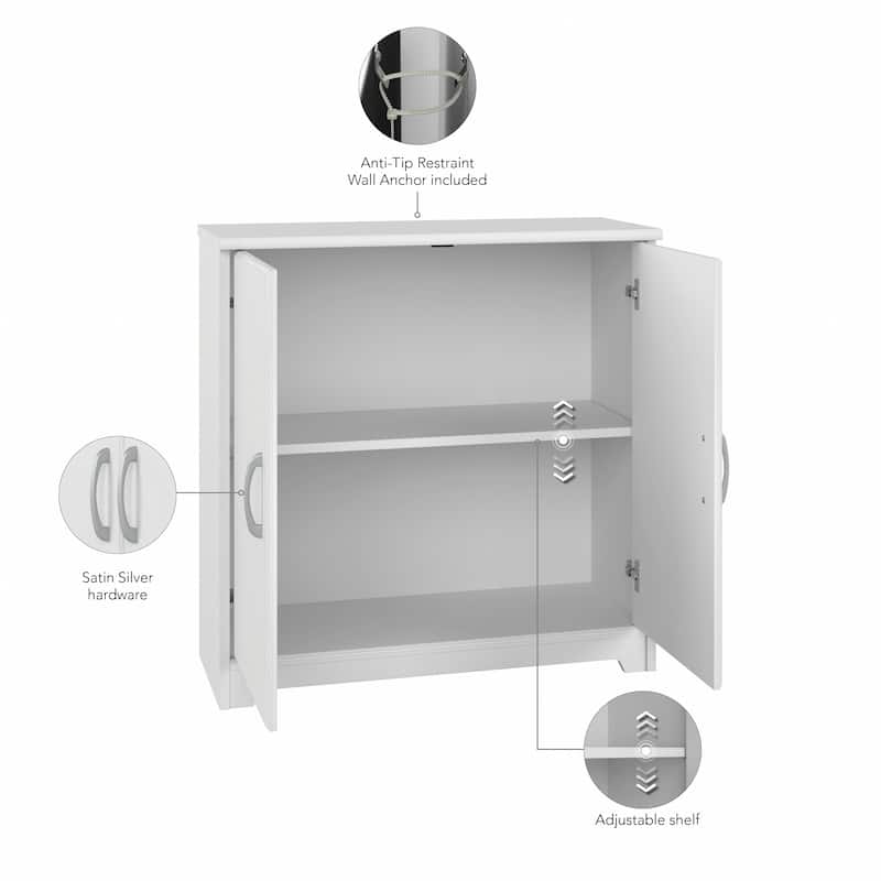 Bush Furniture Cabot Small Storage Cabinet with Doors