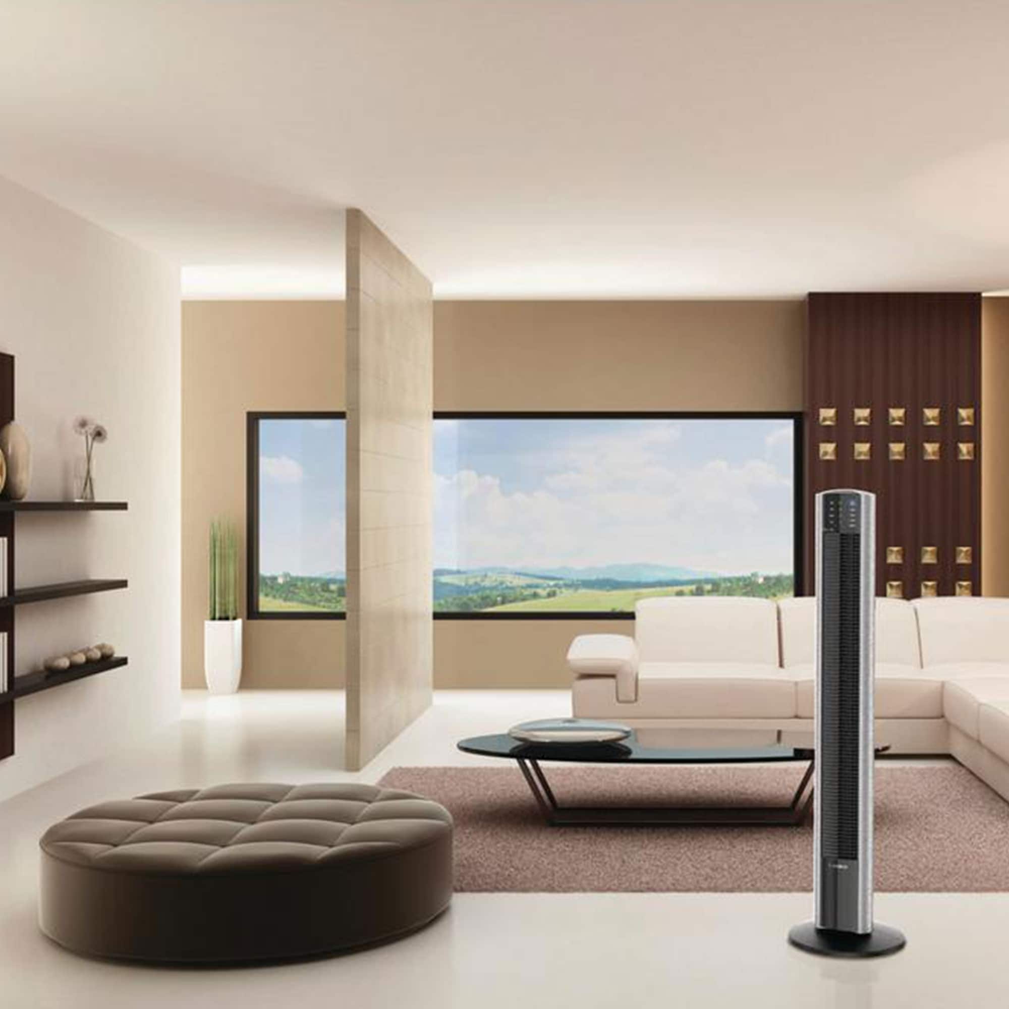 Lasko XtraAir 48 Inch Standing Tower Home Fan Air Ionizer with Remote  Control - 13 - Bed Bath u0026 Beyond - 35238952