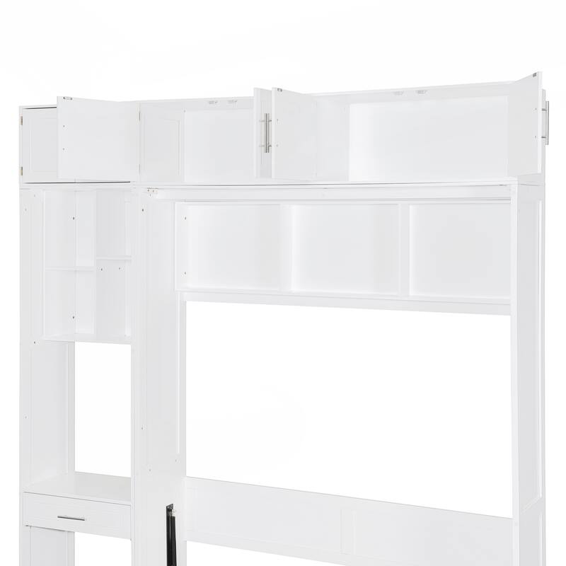 Versatile Queen Size Murphy Bed with Integrated Storage and Desk for Space Optimization