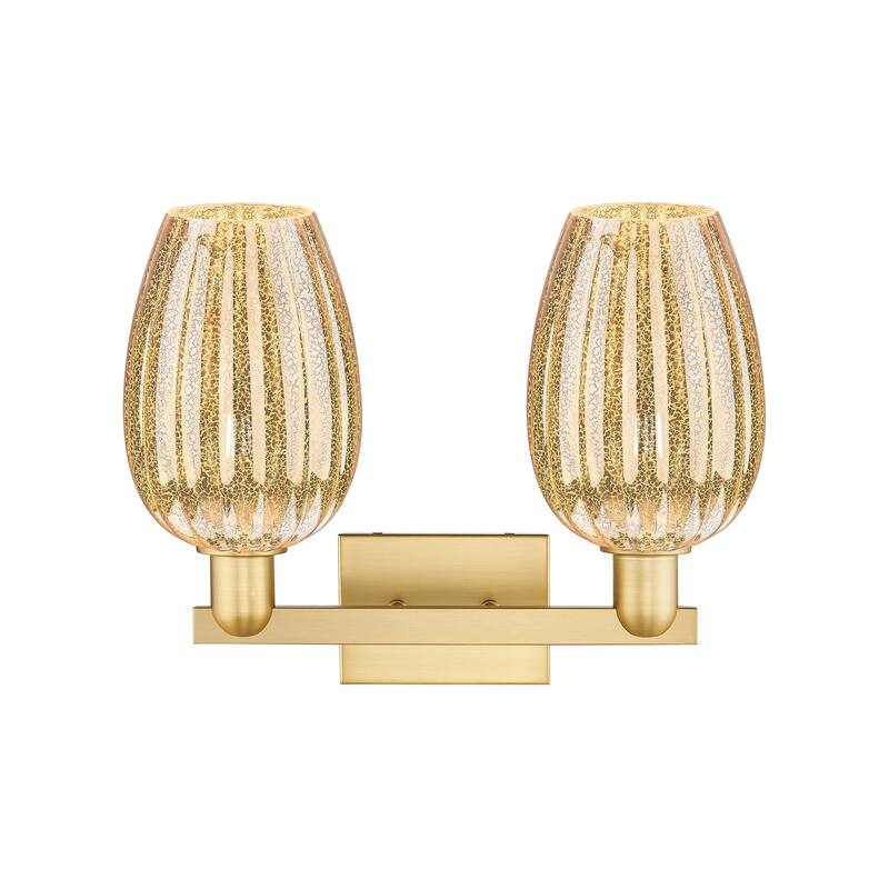 Innovations Lighting Downtown Urban - Preston - 2 Light 16" Flute Shade Bath Vanity Light