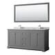 Option Dark Gray / White Carrara Marble Top / Polished