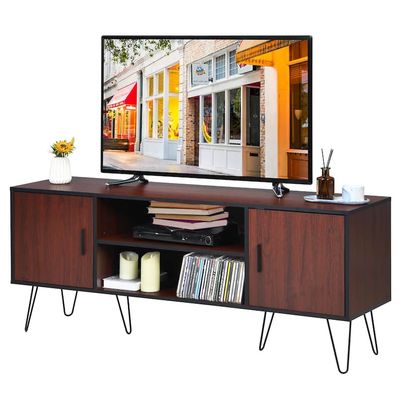 Costway 59'' TV Stand Entertainment Center Media Console Storage - See Details