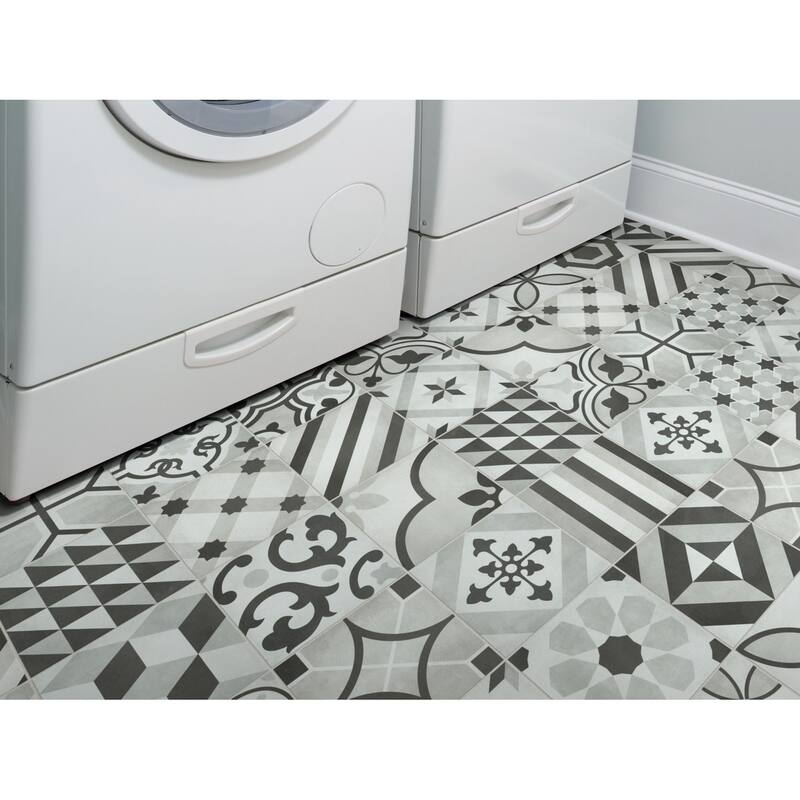 Shaw Revival Deco Blend - 8" Square Floor and Wall Tile - Matte Visual