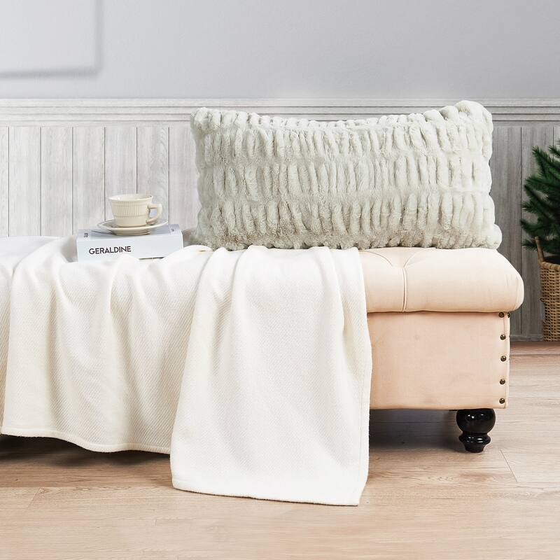 Serenta Shar Pei FauxFur 2 Piece Pillow Shell Set, NO INSERT