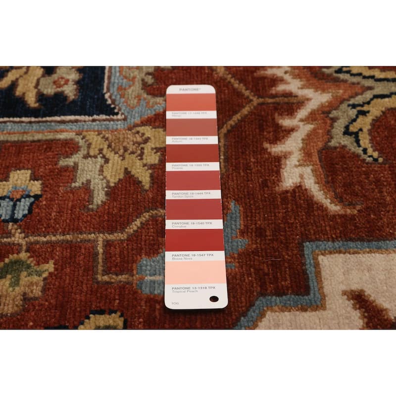 ECARPETGALLERY Hand-knotted Jules Sultane Dark Copper Wool Rug - 9'8 x 13'5