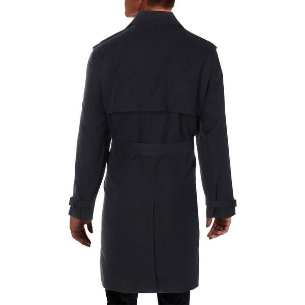 Shop London Fog Mens Plymouth Trench Coat Twill Double Breasted