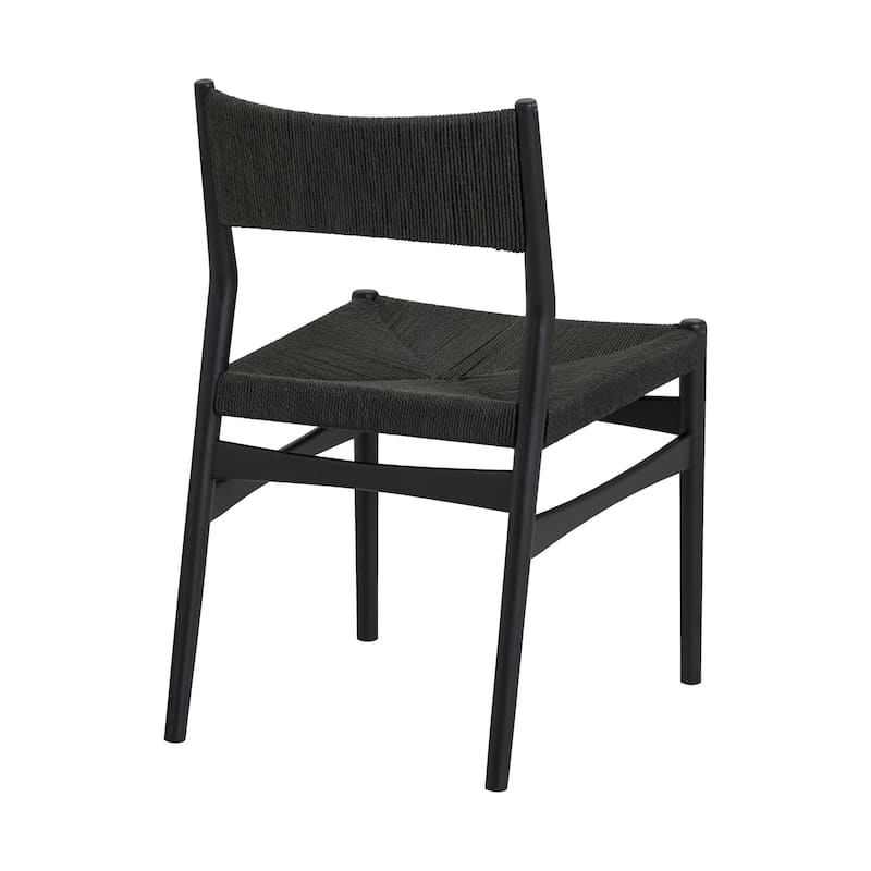Pasadena Erie 5 Piece Round Dining Set with Paper Cord Chairs