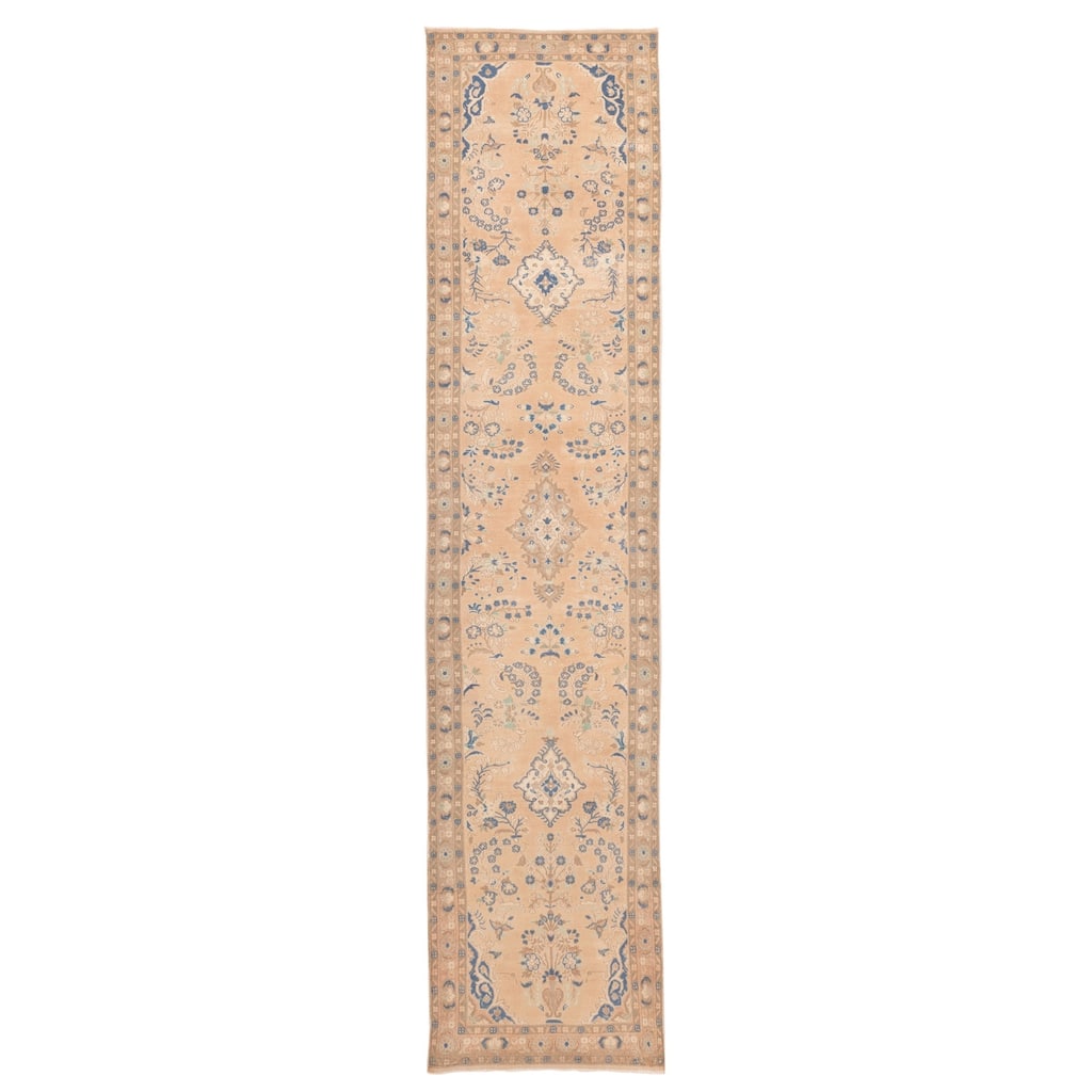 ECARPETGALLERY Hand-knotted Antalya Vintage Copper Wool Rug - 2'6 x 12'0