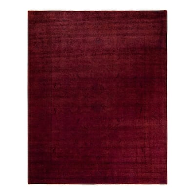 Vibrance, One-of-a-Kind Hand-Knotted Area Rug - Red, 8' 2" x 10' 2" - 8' 2" x 10' 2"