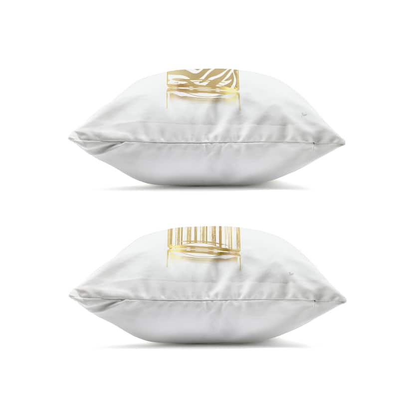 Stupell Glam Detailed Perfume Bouquets Printed Outdoor Throw Pillow Design by Nan (Set of 2)