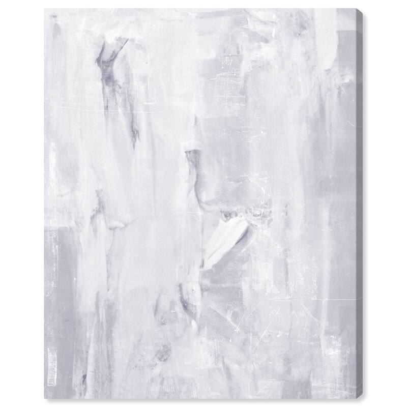 Wynwood Studio Canvas Abstract Concrete and Lavender White and Light Gray Modern & Contemporary Wall Art Canvas Print