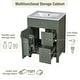 preview thumbnail 10 of 53, GDFStudio - Cielo 24" Bathroom Vanity with Ceramic Sink, 2 Soft Close Drawers, Door & Storage Racks