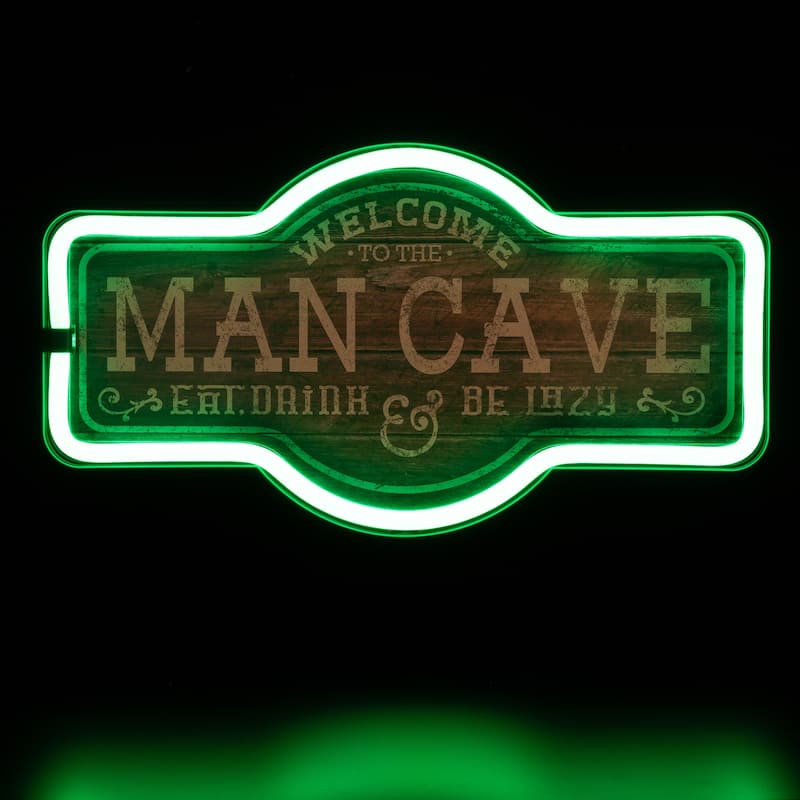 LED Welcome to the Man Cave Neon Lighted Wall Sign - 17"