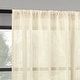 preview thumbnail 1 of 12, Indigo Road by Egypt Sherrod Nahla Cotton Sheer Rod Pocket 1-Piece Curtain Panel, Single Panel 50" x 63" - Ivory