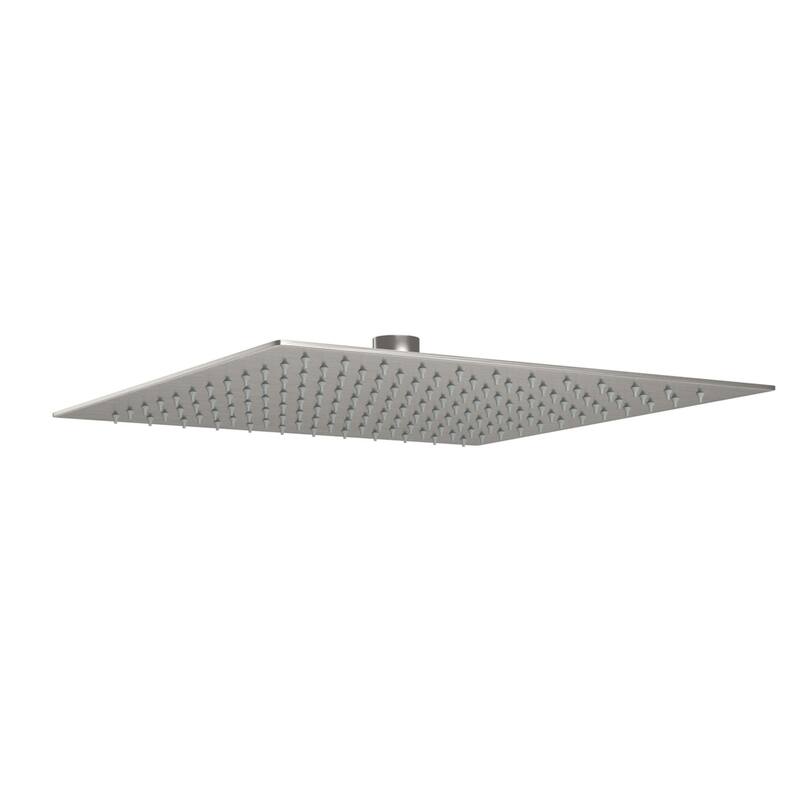 8/10/12/16 Inch Adjustable Rainfall Shower Head Wall-mounted Solid Square Ultra Thin 304 Stainless Steel
