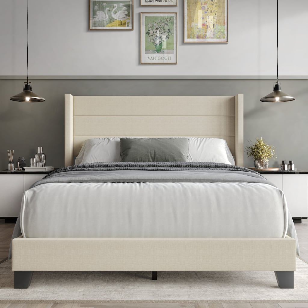 Clayfell Niles Upholstered Panel Bed