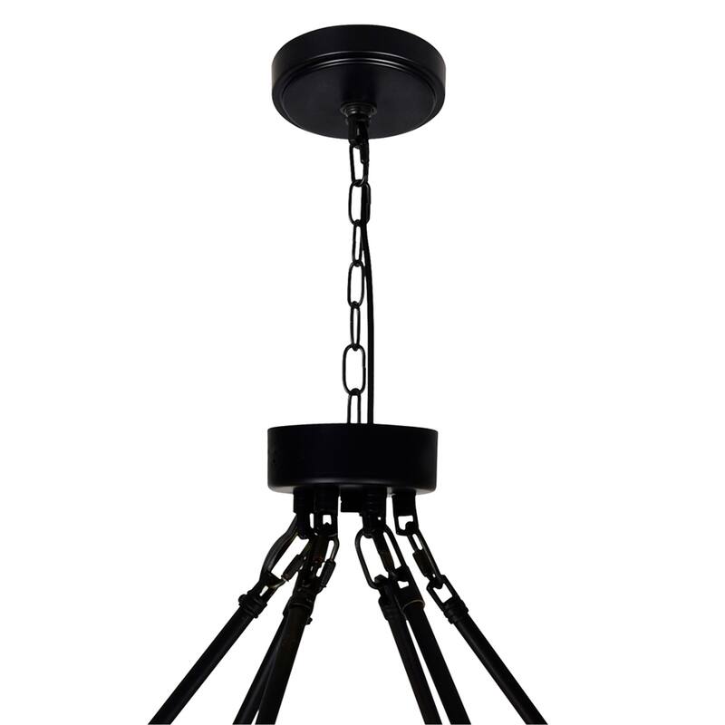 Arya 45 Light Chandelier With Black Finish