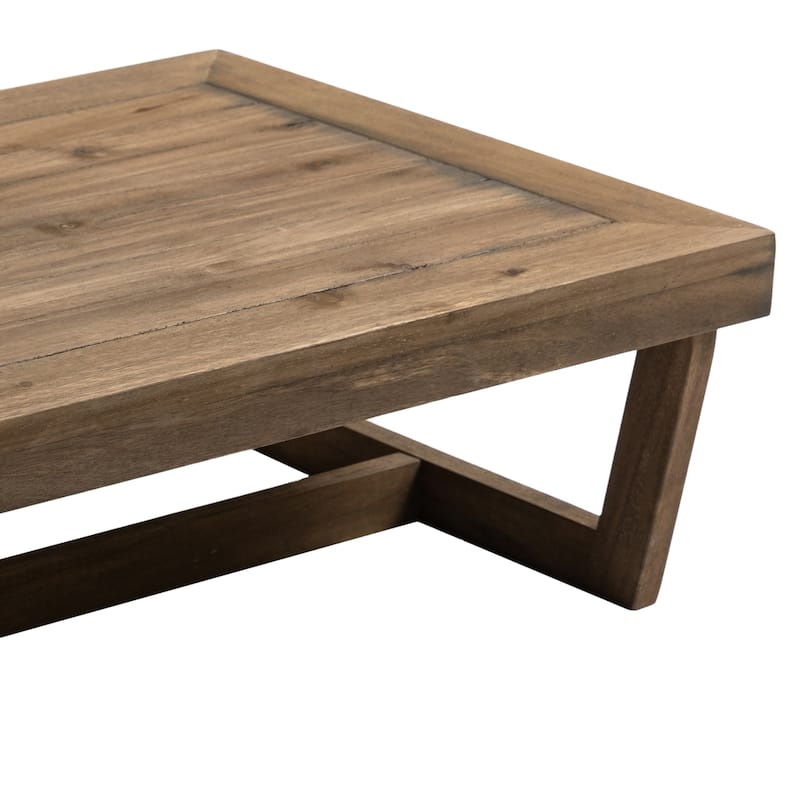 Sectional Wood Furniture 2 Seat Armless Patio Sofa