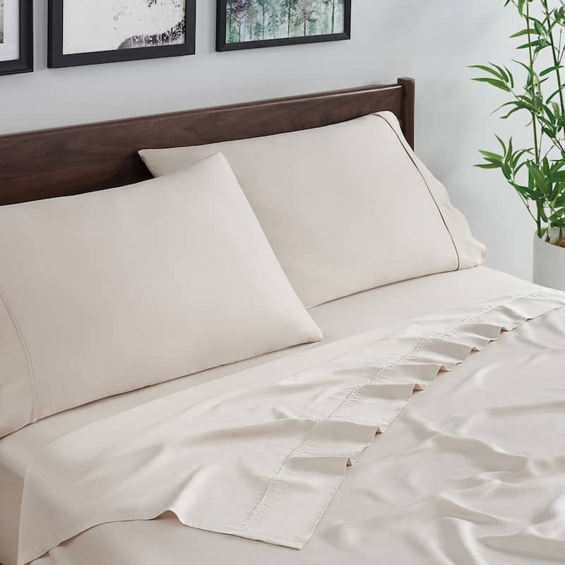 Aston & Arden Bamboo Rayon Sheet Set - California King - Tan