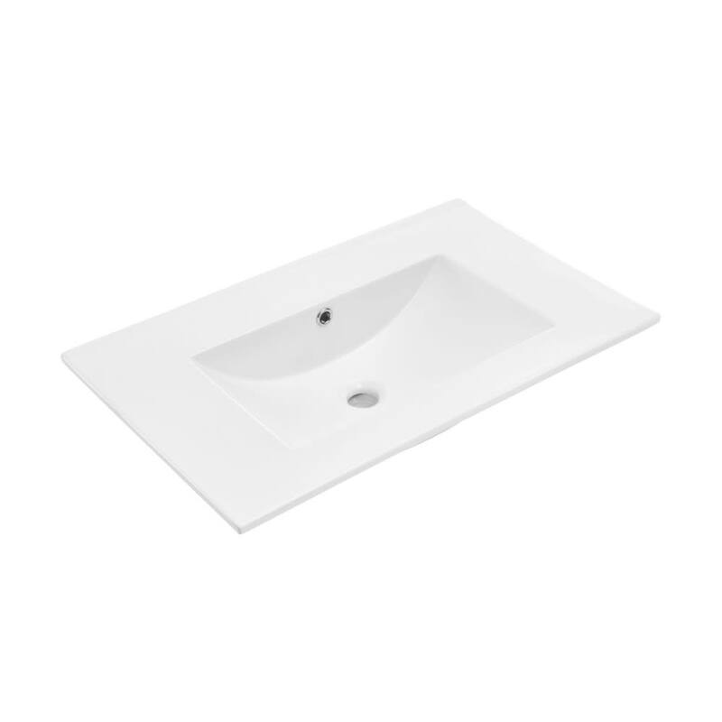 Swiss Madison SM-VT0003G-0 30" Ceramic Vanity Top - White - Painted