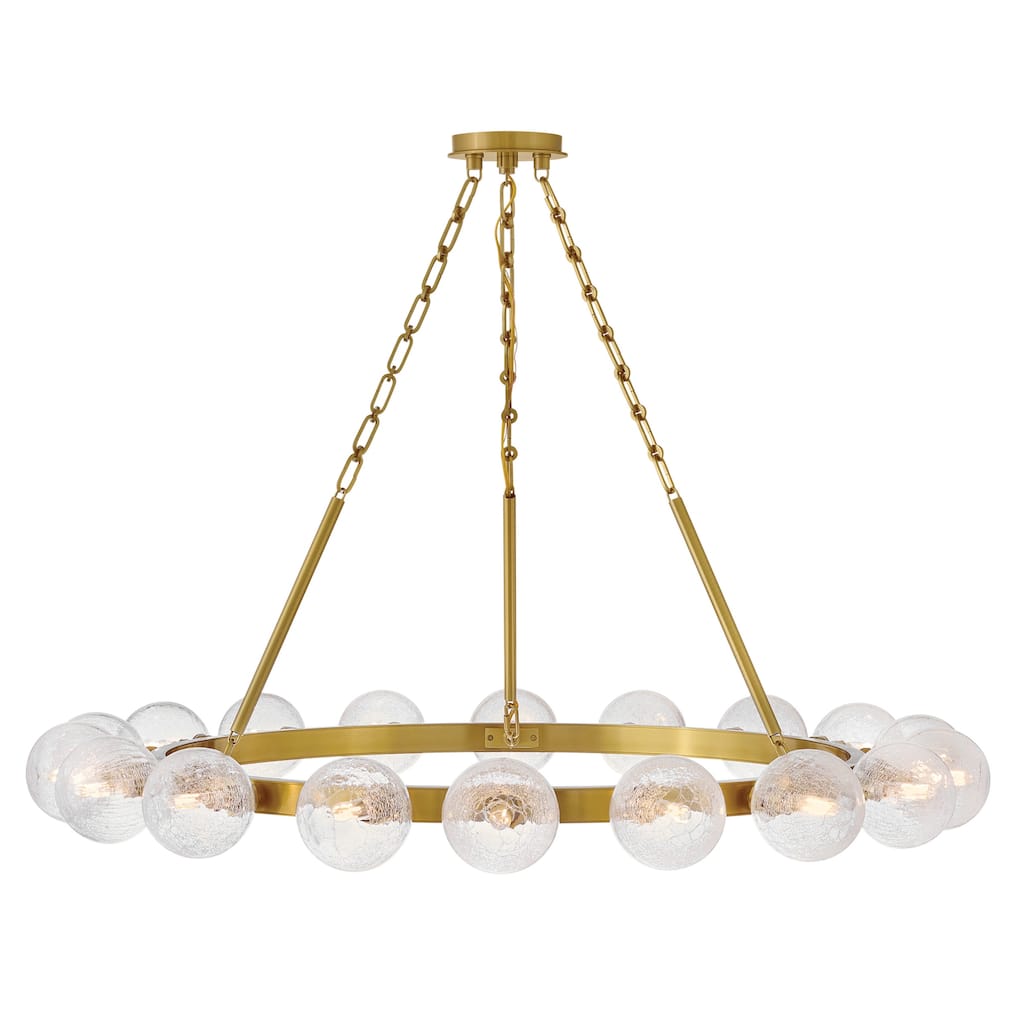 Fredrick Ramond FR30525 Coco 18 Light 44" Wide Ring Chandelier with