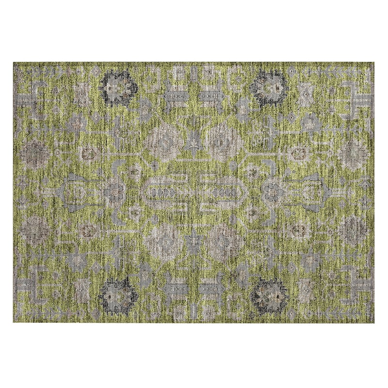 Machine Washable Indoor/ Outdoor Chantille Traditional Boho Rug