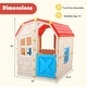 preview thumbnail 3 of 18, Costway Outdoor Kids Playhouse with Openable Door Windows for Home - See Details