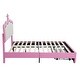 preview thumbnail 7 of 12, Modern Upholstered Princess Bed with Crown Headboard, 2 Drawers,Full