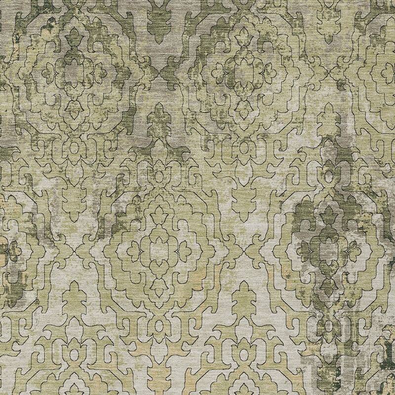 HomeRoots Medallion Transitional Rectangle Outdoor Rug