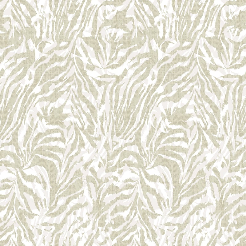 Davy Taupe Zebra Wallpaper