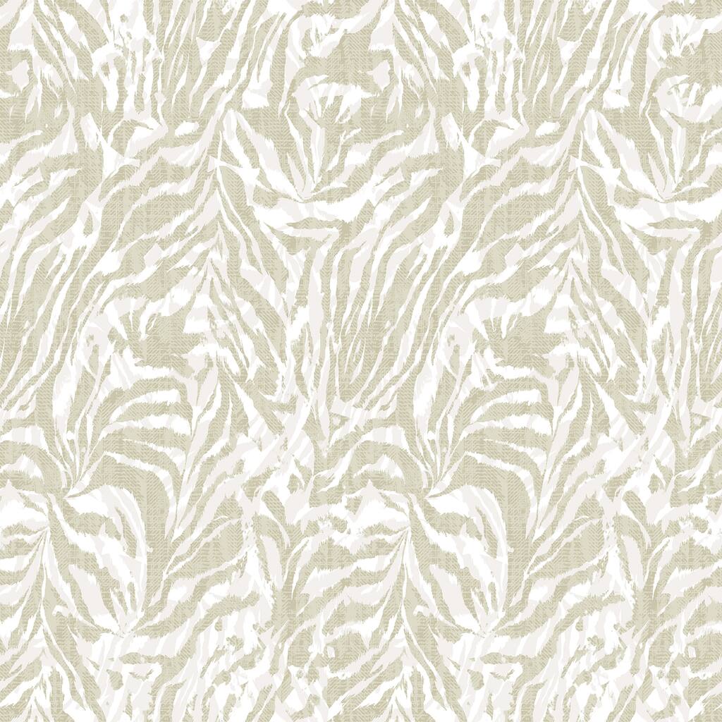 Davy Taupe Zebra Wallpaper