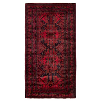 Teimani Red Rug 3'9" x 7'1" - 3'9 x 7'1
