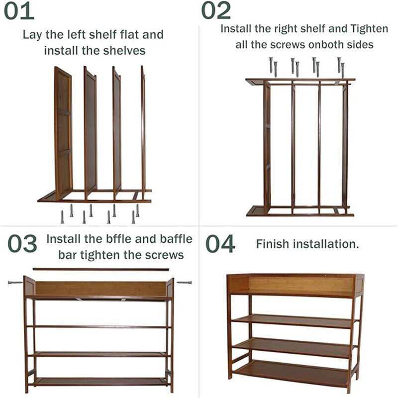 Shoe Bench 3 Tier - 11.02"D x 26.96"W x 18.3"H