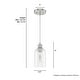 preview thumbnail 11 of 13, Hunter Lochemeade 1-Light Mini Pendant - Kitchen Island, Dining Room - Modern Farmhouse, Contemporary, Industrial