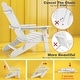 preview thumbnail 42 of 50, WINSOON All Weather HIPS Outdoor Folding Adirondack Chairs Outdoor Chairs Set of 4