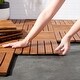 preview thumbnail 5 of 5, SAFAVIEH Outdoor Osaka Wooden Floor Tile - 12" W x 12" D x 1" H