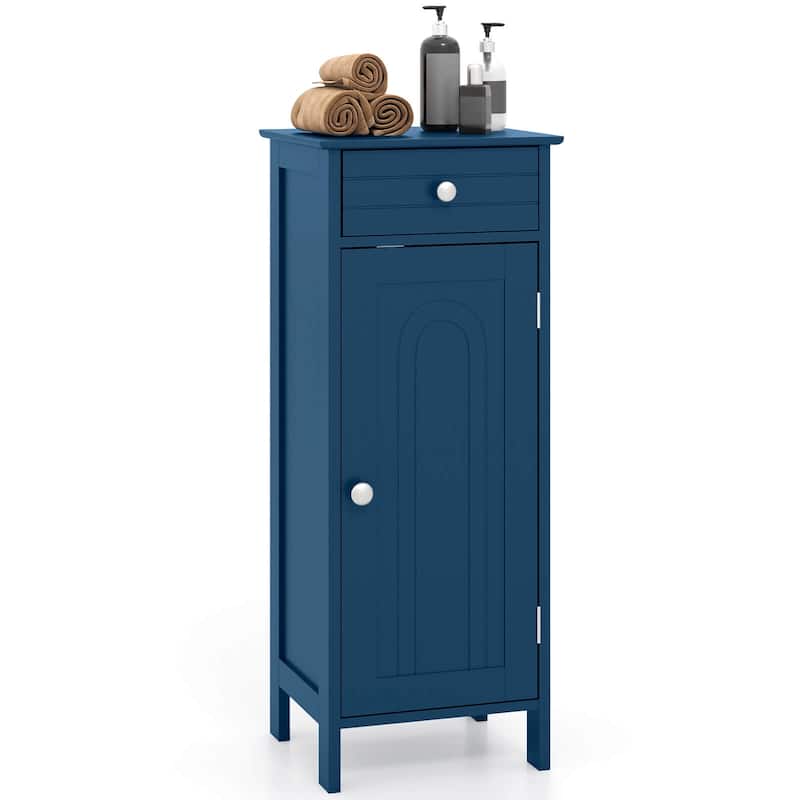 Costway Bathroom Floor Cabinet Storage Organizer Free-Standing with