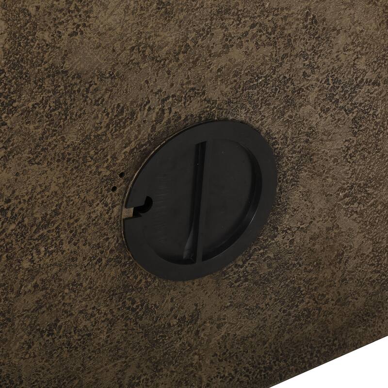 Roomfitters 29-Inch Outdoor Tiered Water Fountain, Classic Roman Design Weather-Resistant Faux Stone Floor Fountain, Stone Gray