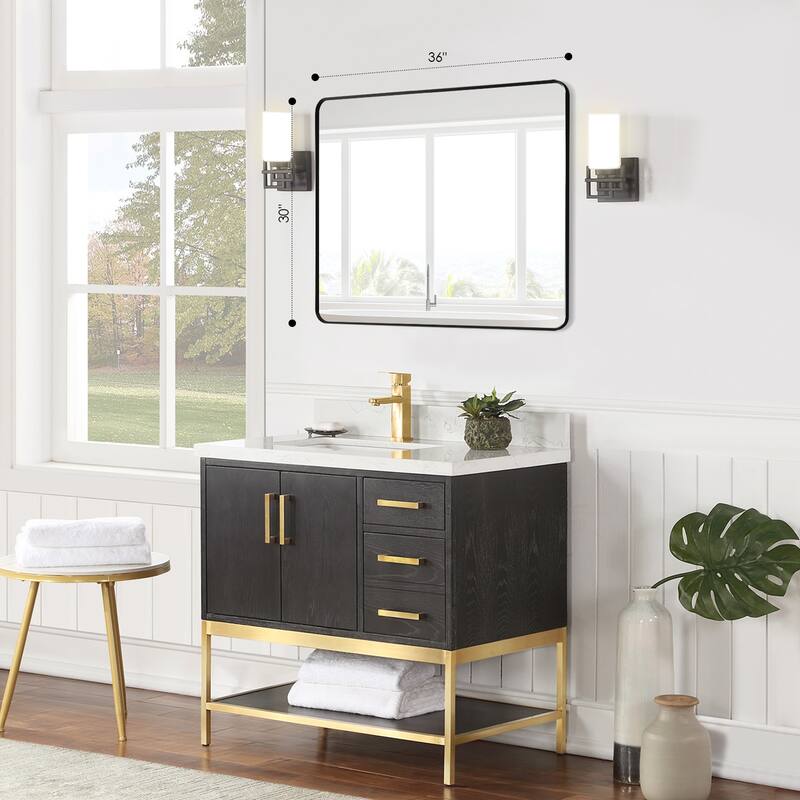 Altair Nettuno Bathroom/Vanity Aluminum Framed Wall Mirror