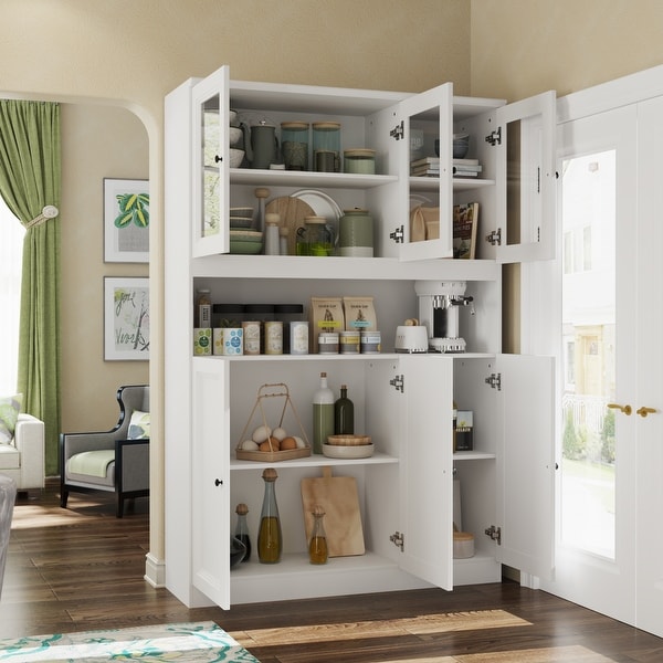 Glass door pantry cupboard sale