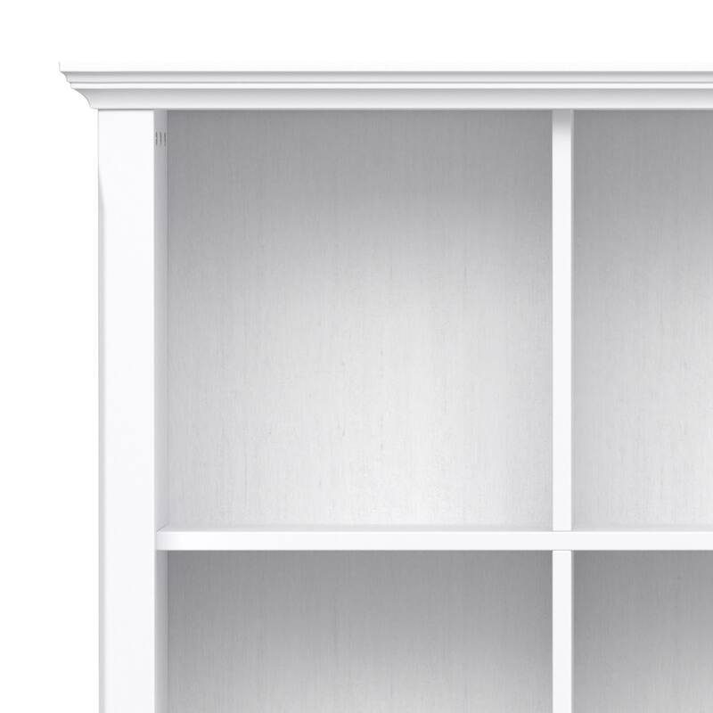 WYNDENHALL Normandy SOLID WOOD 48x44 inch Transitional 9 Cube Bookcase and Storage Unit - 44 Inches wide