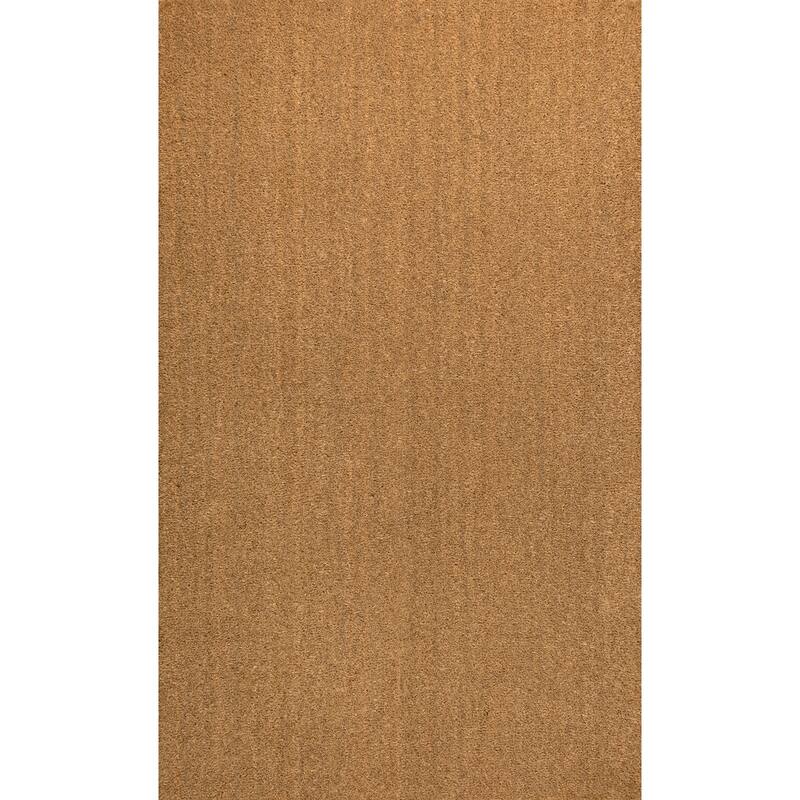 JONATHAN Y Freya Classic Casual Commerical Natural Coir Light Brown Doormat - 17" X 30"