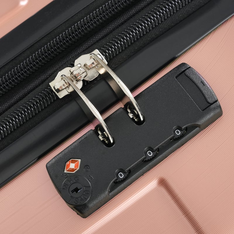 28" Expandable Checked Luggage, Hardshell ABS Large Suitcase with Double Wheels & Telescopic Handle, Suitcase for Men Women