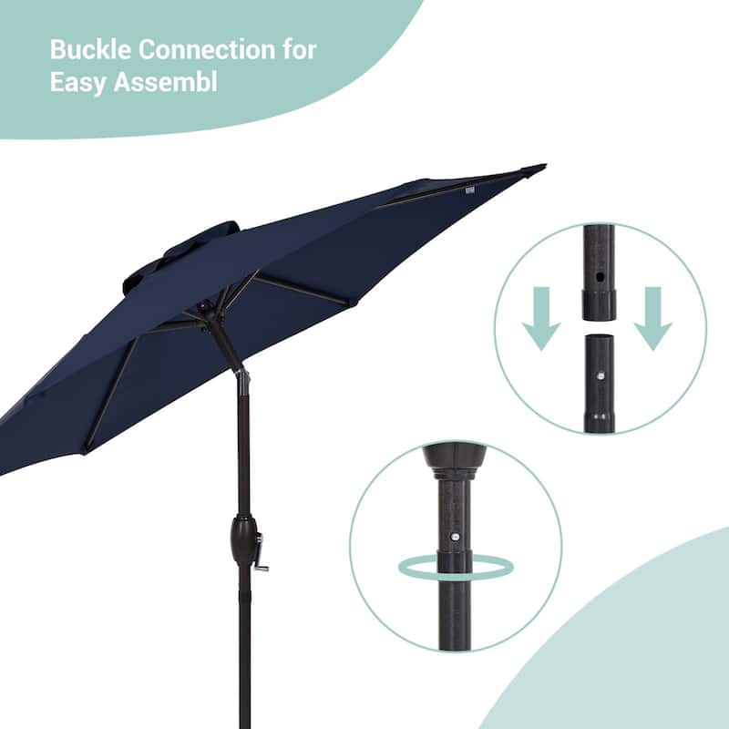 Bonosuki 7.5Ft Patio Market Umbrella Weather-Resistant Table Umbrella