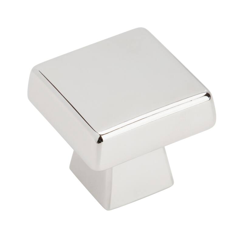 Amerock Blackrock Cabinet Knob - 1-3/16 in Square - Polished Chrome