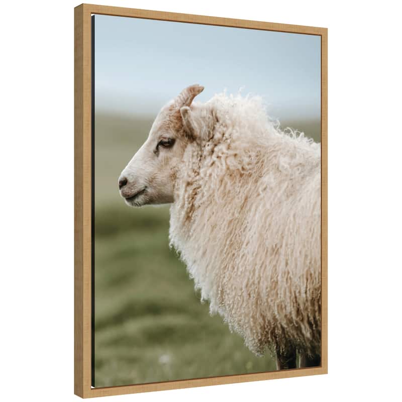 Kate and Laurel Sylvie Sheeply in Love 2 Framed Canvas by Michael Schauer - 18x24