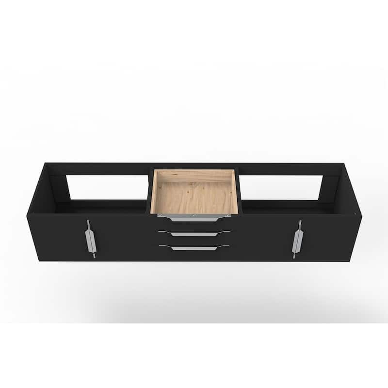 Alpine 72" Wall Mounted Bathroom Vanity (Base Only)