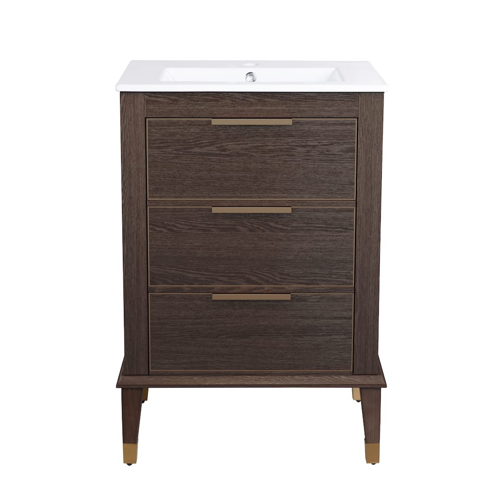 Hugo 24" Bathroom Vanity In Walnut