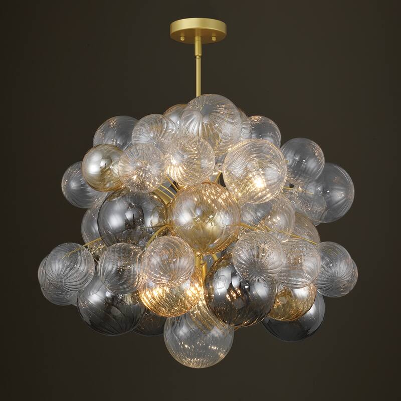 Acroma 8-Light Modern Sputnik Glass Bubble Chandelier