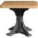 preview thumbnail 43 of 43, Poly Lumber Square Table Dining Height - Cedar & Black